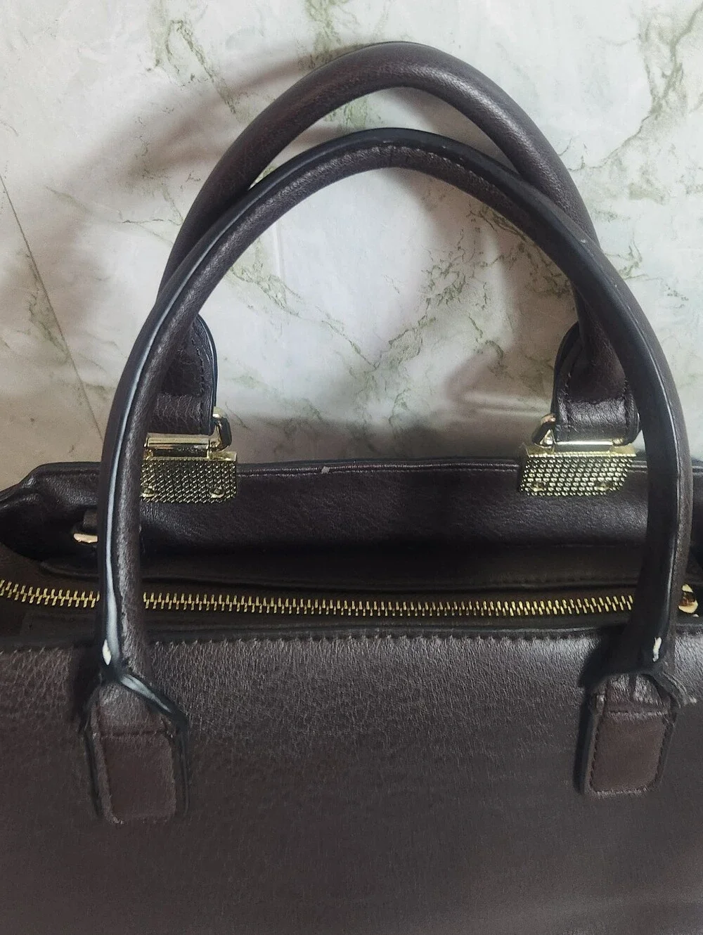 BIG BUDDHA Brown Vegan Leather Handbag/Crossbody